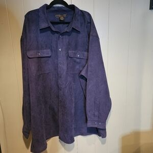 George Foreman Shirt, Mens, Size 4X, Blue, Button-down,